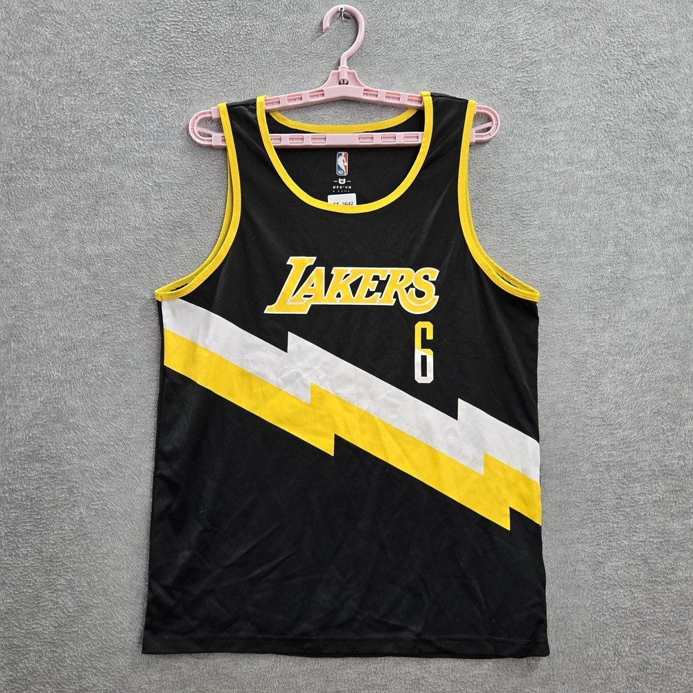 Los Angeles Lakers Men Jersey M Black NBA UNK Basketball‎ Lebron James 6